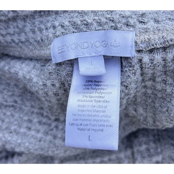 Beyond Yoga Wide Leg High-Waisted Cropped Sweatpant Women’s Size Large Lounge - Picture 9 of 10